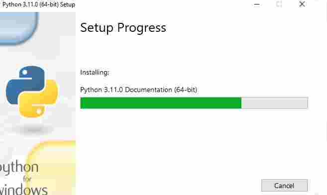 install now python windows